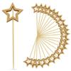 100 Pack Little Star Cupcake Toppers Glitter Star Cake Toppers Star Picks Birthday Party Decorations Gold Star Toothpicks for Wedding Baby Shower Engagement Valentine'S Day Bridal Shower Supplies view 1