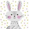 20 Napkins Animal Motifs Happy Rabbit Table Decoration Paper Napkins with Motif Also for Decoupage and Decoupage 33 x 33 cm view 1