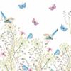 20 Napkins Spring Birds and Butterflies in Meadow as Table Decoration Paper Napkins with Motif Also for Decoupage and Decoupage 33 x 33 cm view 1