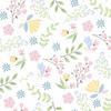 16 Embossed Napkins Flowers Scattered Nature Pastel Table Decoration Paper Napkins with Motif and Embossing Also for Decoupage and Decoupage 33 x 33 cm view 1