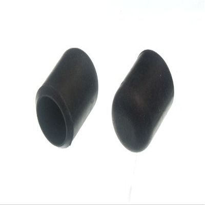 100 X Black Rubber Chair Ferrules for Floor Protection - 16mm (5/8 inch)