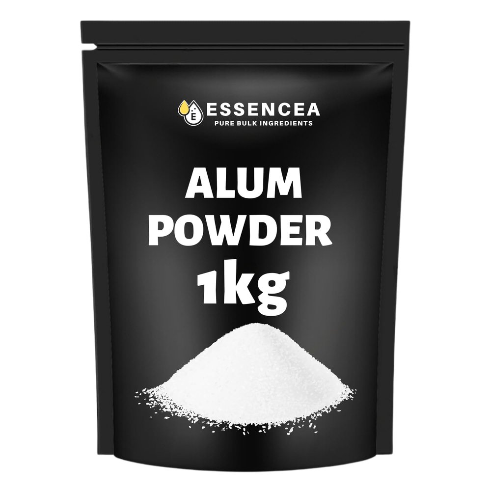 Alum Powder 1Kg by Essencea Pure Bulk Ingredients | Pure Potassium Aluminium Powder | Phitkari | Purifies Water | Natural Deodorant