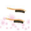 Angoily 2pcs Long Handle Beard Brush Set for Men, Beard Styling and Shaving Accessories, Portable Design for Daily Grooming and Face Massage view 4