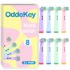 OddeKey Kids Toothbrush Heads Compatible with Braun Oral B Pro Kids, Pro Junior Electric Toothbrush, Extra Soft Bristles for Gentle Care, Replacement Heads for Ages 3+ and 6-12, 8 Count view 1