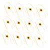 Cabilock 20pcs Cupcake Bands for Dessert Decoration Adorable Sunflower Straps for Cupcake Presentation Lovely Cake Accessories for Parties and Celebrations