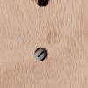 Sauna Thermo-Hygrometer Wood, Sauna Thermometer Thermo Hygrometer Drop-Shaped 2-in-1 Thermometer Hygrometer Handcrafted Steam Room Sauna Room Accessories for Women/Men view 3