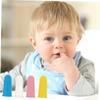 Gatuida Baby Finger Toothbrush 4pcs Silicone Toddler Infant Boys and Girls Soft Oral Cleaner Massager for Baby Mouth Care view 2