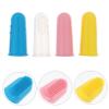 Gatuida Baby Finger Toothbrush 4pcs Silicone Toddler Infant Boys and Girls Soft Oral Cleaner Massager for Baby Mouth Care view 4