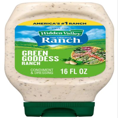 Hidden Valley Green Goddess Ranch Topping and Dressing, 16 Fluid Ounce Bottle (Package May Vary)