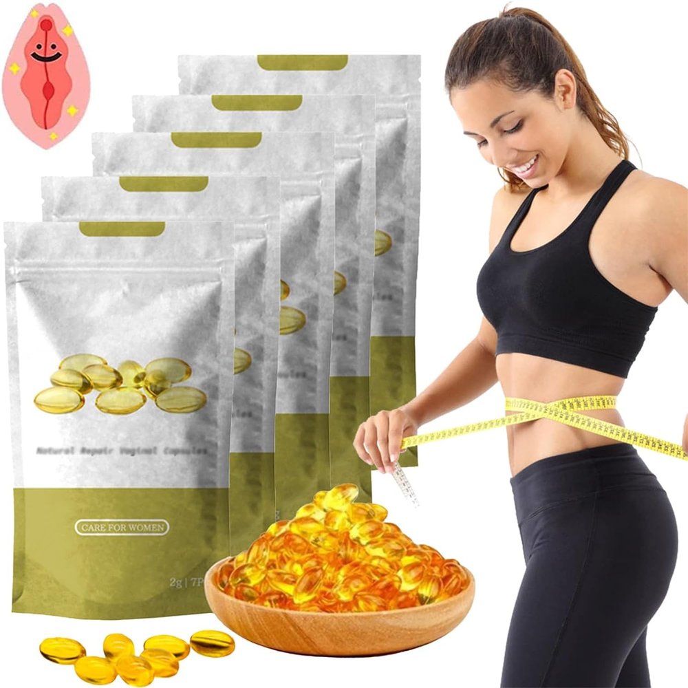 Aafq Natural Repair Capsules,Aafq Capsules for Women, Aafq Detox Repair, Itch Detox Slimming Products, Natural Detox Viginal Gel, Revert to Tight and Tender State (5 Bags)
