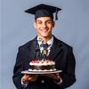 ZACHAKO Glitter Future Pilot Cake Topper, Graduation Party Decorations Supplies, 1 Count, Paper, Childrens-cake-toppers, Cake Topper, 1 Piece view 3