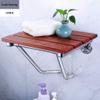 IkErna Solid Wood Folding Stool,Bathroom Wall-Mounted Shoe-Changing Stool 160Kg Load-Beaspace-Saving Bathroom Wall Chair view 3