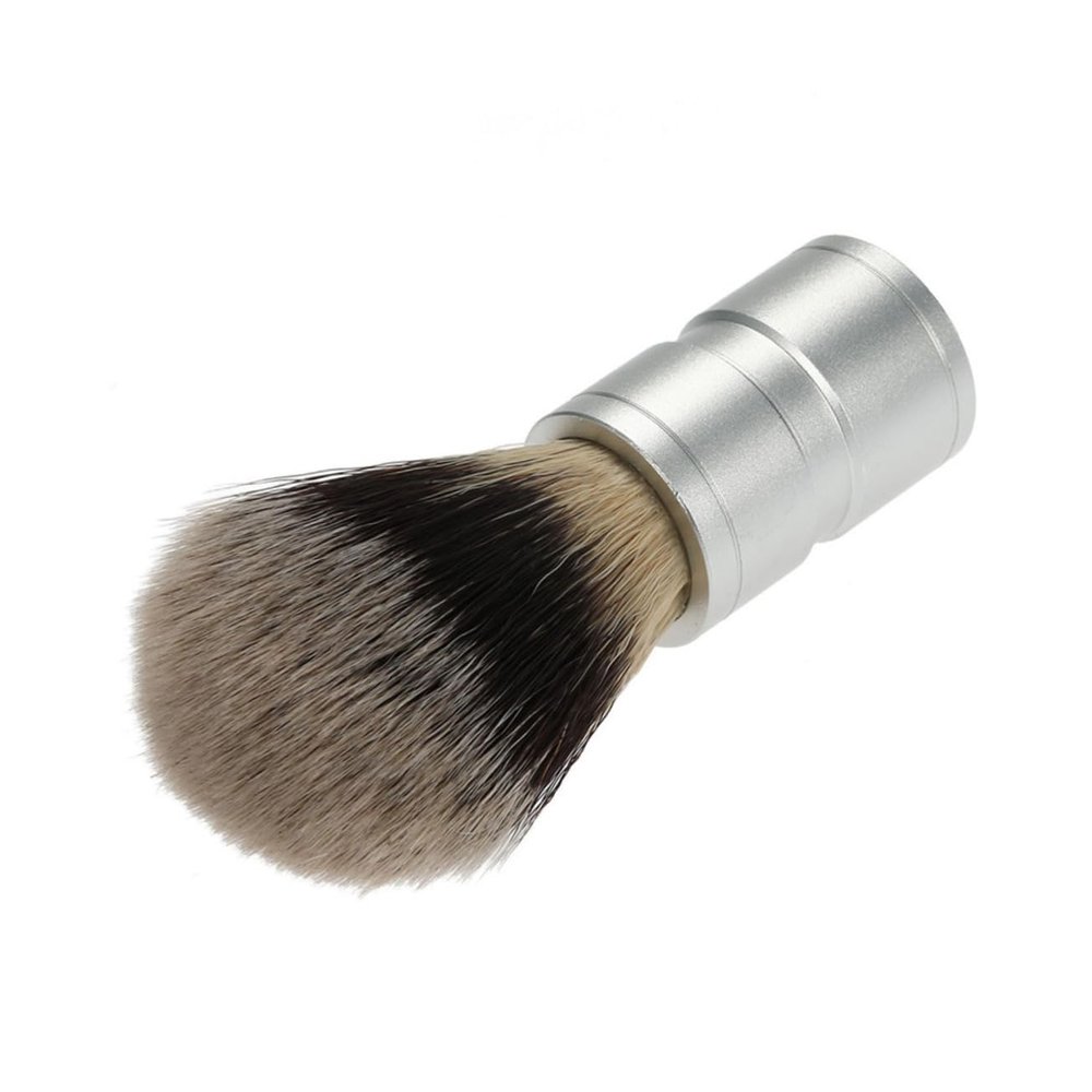 Angoily Men's Beard Brush Nylon Brush for Shaving Fine Bristles for Rich Lather Portable Design