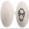 2Pcs White Wool Dryer Balls, Reusable Laundry Balls Softener Washing Fleece Dry Kit Anti-Static Reduce Wrinkles and Save Time Drying Ball,Laundry,House Supplies(with Pattern), White, No view 2