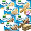 06 x Mixed Gullon Sugar Free Vanillac & Chocolate Creme Filled Wafer 180g - Great as Breakfast Biscuits | VIMIX view 1