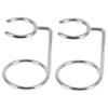 Angoily 2pcs Stainless Steel Beard Brush Stand Holder Catches Trimmings Shave Brush Organizer Stand Men for Home Salon view 1