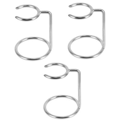 Angoily 3pcs Men Stainless Steel Shaving Brush Holder Broken-resistant Shave Brush Organizer for Home and Barber Salon Use Stand