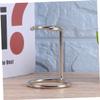 Angoily 3pcs Men Stainless Steel Shaving Brush Holder Broken-resistant Shave Brush Organizer for Home and Barber Salon Use Stand view 4
