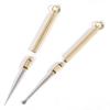 2 Pcs Pocket Ear Pick, Portable Titanium Ear Pick Scoop Cleaner with Key Ring, Reusable Earwax Removal Tool for Outdoor Travel view 4