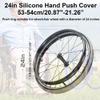 UiiLo Wheelchair Push Wheel Covers,Pair of 24 Inch Silicone Wheelchair Push Rim Covers - Wear-Resistant Hand Push Protective Cover and Practical Wheelchair Accessories. (Color : Blue, Size : 24in) view 2