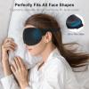 Gritin 100% Blackout Sleep Masks for Women & Men - Zero Pressure Sleeping Eye Mask- Ergonomic Design 3D Cutout Eye Movement Friendly, Ultra Soft & Comfortable for Nap/Travel Essentials view 4