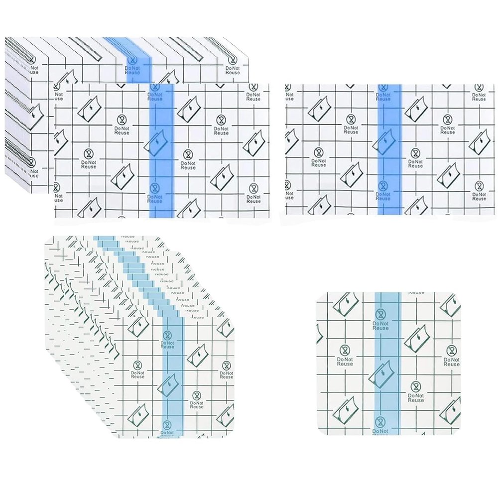 100 PCS Transparent Stretch Adhesive Bandages Waterproof Transparent Film Dressing Bandages Tattoo Second Skin Tattoo Bandage Clear Second Skin Tattoo Cover Wound Dressing Protective Shield