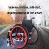 Wheelchair Push Wheel Covers,24inch Silicone Wheelchair Push Rim Covers, Non-Slip Wear-Resistant Hand Push Cover, Wheelchair Handrim Covers, Wheelchair Rear Wheel Cover for Improve Grip and Traction ( view 4