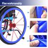 Wheelchair Push Wheel Covers,Hand Push Cover, Wheelchair Push Rim Covers, Wheelchair Rear Wheel Push Ring Silicone Protective Cover, Wheelchair Handrim Covers,1 Pair (Color : Black, Size : 24in) (Col view 3