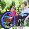 Wheelchair Push Wheel Covers,Hand Push Cover, Wheelchair Push Rim Covers, Wheelchair Rear Wheel Push Ring Silicone Protective Cover, Wheelchair Handrim Covers,1 Pair (Color : Black, Size : 24in) (Col view 4