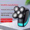 Electric Razor for Men, 5 in 1 Electric Shaver Rechargeable Electric Razor for Men Beard Razor Wet-Dry Dual Use Waterproof LCD Display Shaving Machine view 2