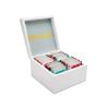 Twinings White Wooden Tea Box - 4 Compartment Filled with 48 Superblends view 1