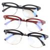 3PCS Reading Glasses, 14 x 5 x 2cm Metal Half Frame Retro Glasses Blue Light Blocking Reader for Men and Women view 1