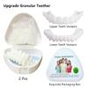 Dazzluxe 2 Pairs Teeth Veneers Instant Veneers Dentures, Smile Fake Teeth Veneer for Missing Teeth, Temporary Cosmetic Teeth, Comfort Fit Snap on Veneers Teeth for Men Women view 2