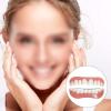 LXURY Dentures Cosmetic Veneer False Teeth for Men Women Temporary Prosthesis Teeth Bottom False Teeth Instant Smile Silicone Dental Prostheses for Protecting Teeth Regaining Smile,01,12PCS view 3