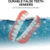 LXURY Dentures Cosmetic Veneer False Teeth for Men Women Temporary Prosthesis Teeth Bottom False Teeth Instant Smile Silicone Dental Prostheses for Protecting Teeth Regaining Smile,01,12PCS view 4