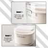 Denture Case Kit, Retainer Cleaner Case with Cleaning Brush, Retainer Cleaning Denture Bath Cup with Mirror Use in Denture Bridges, Partial Dentures, Traditional Braces for Travel view 4