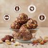 Dawn Lee Assorted Dry Fruits Laddu - Sugar Free - Mamra Almonds Unprocessed Pure Dates Sweetness - Low GI- Protein Bars- Gluten Free- Kids Nutrition Bar - Indian Sweets- A2 Bilona Ghee -200GM view 4