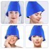 Happyyami 2pcs Wool Felt Shower Cap Absorbent Sauna Hat for Spa Household Bath Hat view 2