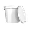 10 x Buckets with Lid, 5 L, White, Round, Plastic Bucket, Food-Safe, Airtight and Stable, Empty Bucket with Handle and Lid for Food, Chemistry, Washing Powder, Adhesives view 2