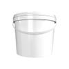 10 x Buckets with Lid, 5 L, White, Round, Plastic Bucket, Food-Safe, Airtight and Stable, Empty Bucket with Handle and Lid for Food, Chemistry, Washing Powder, Adhesives view 3