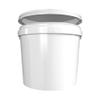 10 x Buckets with Lid, 5 L, White, Round, Plastic Bucket, Food-Safe, Airtight and Stable, Empty Bucket with Handle and Lid for Food, Chemistry, Washing Powder, Adhesives view 4