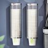 Paper Cup Dispenser, Wall Mount Pull Type Water Cooler Cup Dispenser Automatic Remover Cup Holder for Home Hospital Gym Office view 2