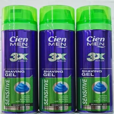 10x Cien | 3X Action Shaving Gel for Sensitive Skin | 2200mL Each