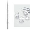 ANKROYU Tweezers, Jewelry Tweezers, Stainless Steel Tweezers, DIY Jewelry Tweezers, Precision Tweezers, Craft Tweezers for DIY Jewelry Diamond Gem Making Tool(With Lock) view 2