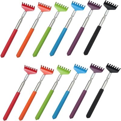 12 Pcs Adult Massager Portable Massager Claw Back Scratcher extendable Men Tools Retractable Stainless Steel Scratcher Back Scratching Tool Body Massager Pearlescent Blush Man/1175 (Color : As Shownx
