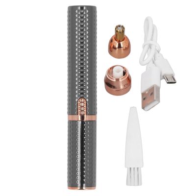 3 in 1 Electric Eyebrow Trimmer, Nose Hair Trimmer, High Efficiency Hair Remover, Safe Cutting, USB Rechargeable, Small and Portable (Black)