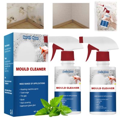 2PCS Mildew Cleaner Foam,Mould and Mildew Remover,Mould Remover Spray,Multi-Purpose Foam Cleaner,Mould and Mildew Spray,Black Mould Remover Sp-ray,Effective Black Mold Removal,Anti Mold Paint Indoor