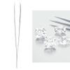ANKROYU Tweezers, Jewelry Tweezers, Stainless Steel Tweezers, DIY Jewelry Tweezers, Precision Tweezers, Craft Tweezers for DIY Jewelry Diamond Gem Making Tool(Without Lock) view 2