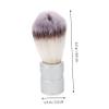 Angoily Men's Nylon Shaving Brush with Metal Handle 3 Colours Densely Filled Bristles Face Cleansing Tool for Beard and Skin Exfoliation view 2