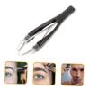Angoily Automatic Eyebrow Clip Retractable Tweezer Slanted Tip Precision Eyebrow Removal for Facial Makeup Tool Random Color view 2